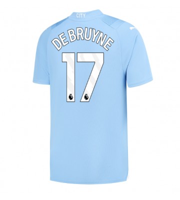 Manchester City Kevin De Bruyne #17 Primera Equipación 2023-24 Manga Corta